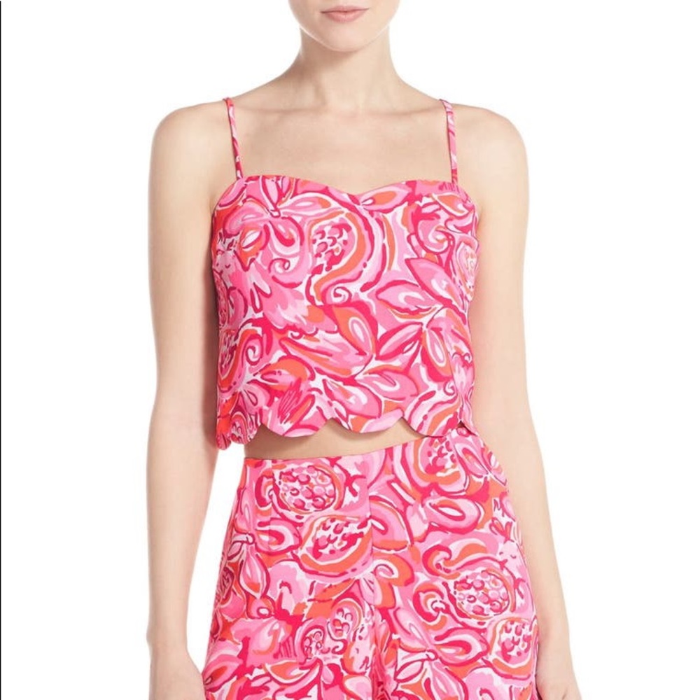 Lilly Pulitzer Ivy Set in Pink Pout Mango Salsa 00